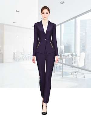 女士時尚西服套裝春秋季純色商